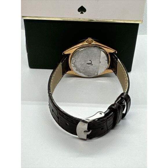 Kate Spade New York 0028 Unisex Brown Leather Analog Dial Quartz Watch JNA152 main image 6